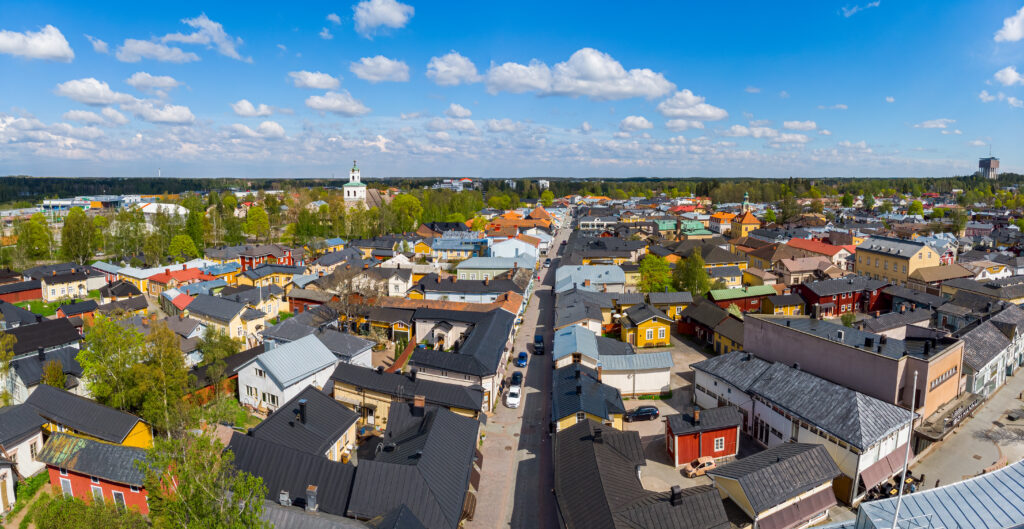 Ilmakuva Rauman keskustasta.